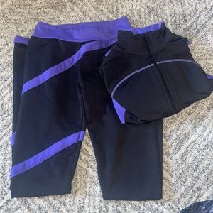 Purple Warm up jacket for figure skating